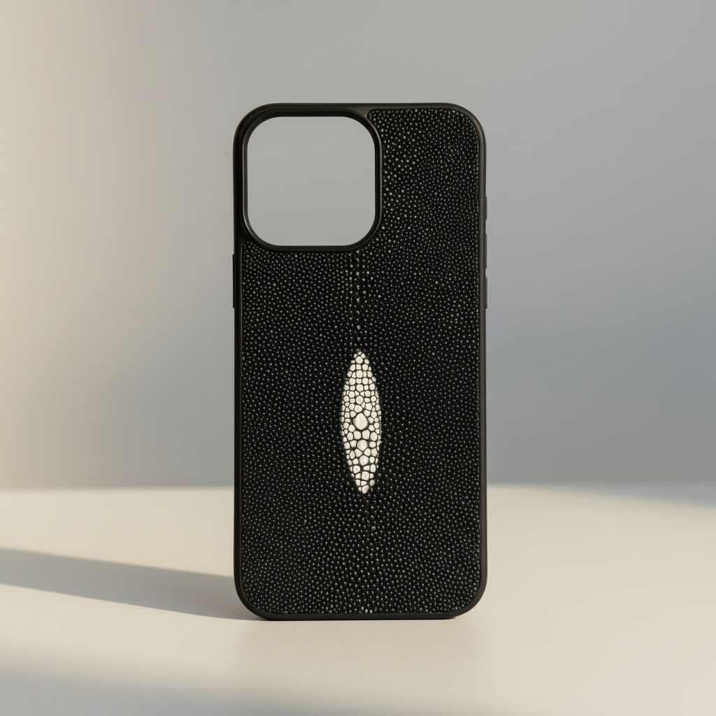 Funda iPhone 15 Pro Max De Piel De Mantarraya Exclusiva