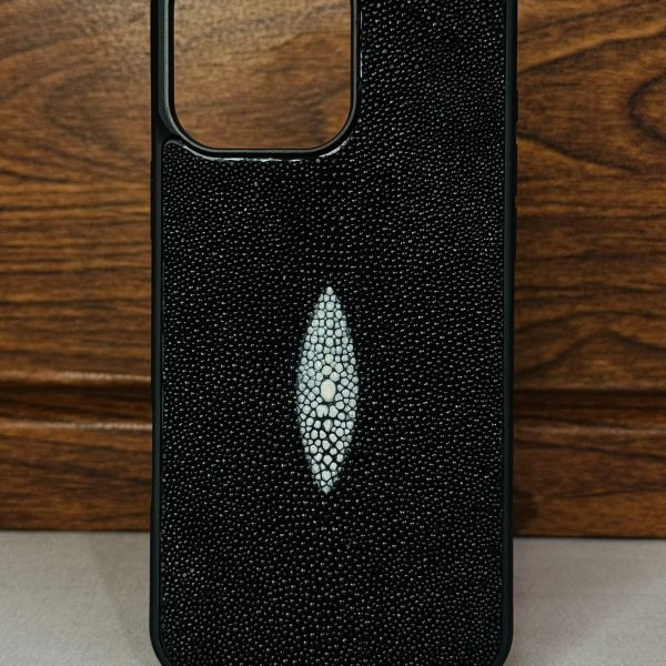 Funda iPhone 15 Pro Max De Piel De Mantarraya Exclusiva