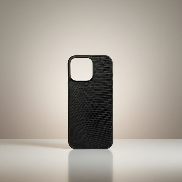 Funda Para iPhone 16 Pro Max De Piel De Lizard Genuina