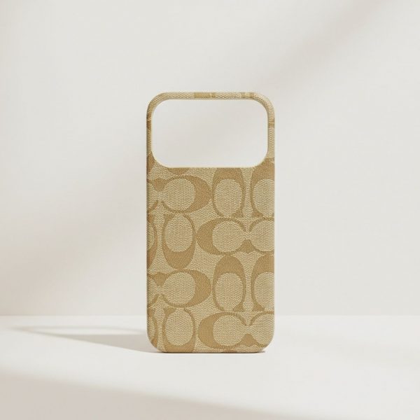 Funda Para iPhone 17 Pro Max Coach Beige