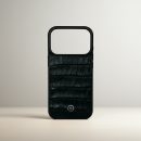Funda De Piel De Cocodrilo Negro Exclusiva Para iPhone 17 Pro