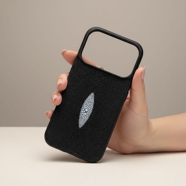 Funda De Piel De Mantarraya Exclusiva Para iPhone 17 Pro