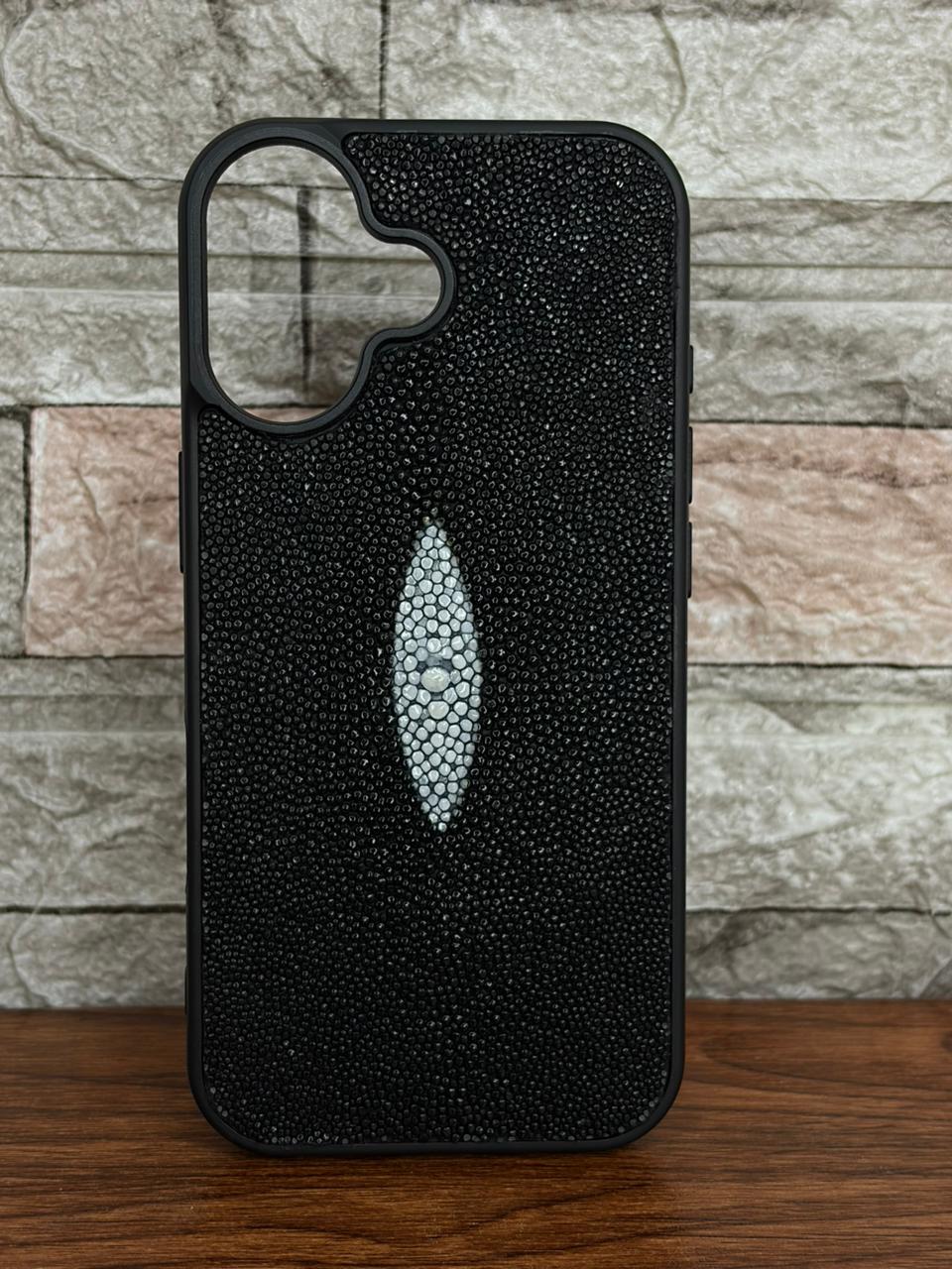 Funda De Piel De Mantarraya Exclusiva Para iPhone 17