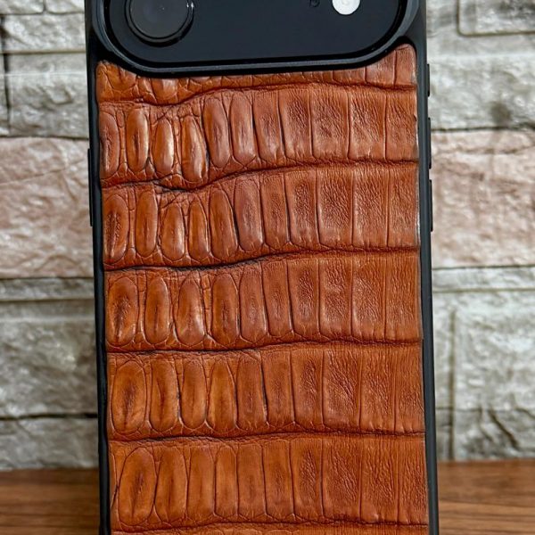 Funda De Piel De Cocodrilo Exclusiva Para iPhone 17 Air