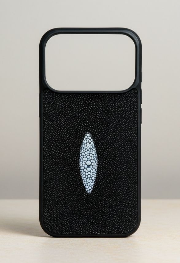 Funda De Piel De Mantarraya Exclusiva Para iPhone 18 Pro