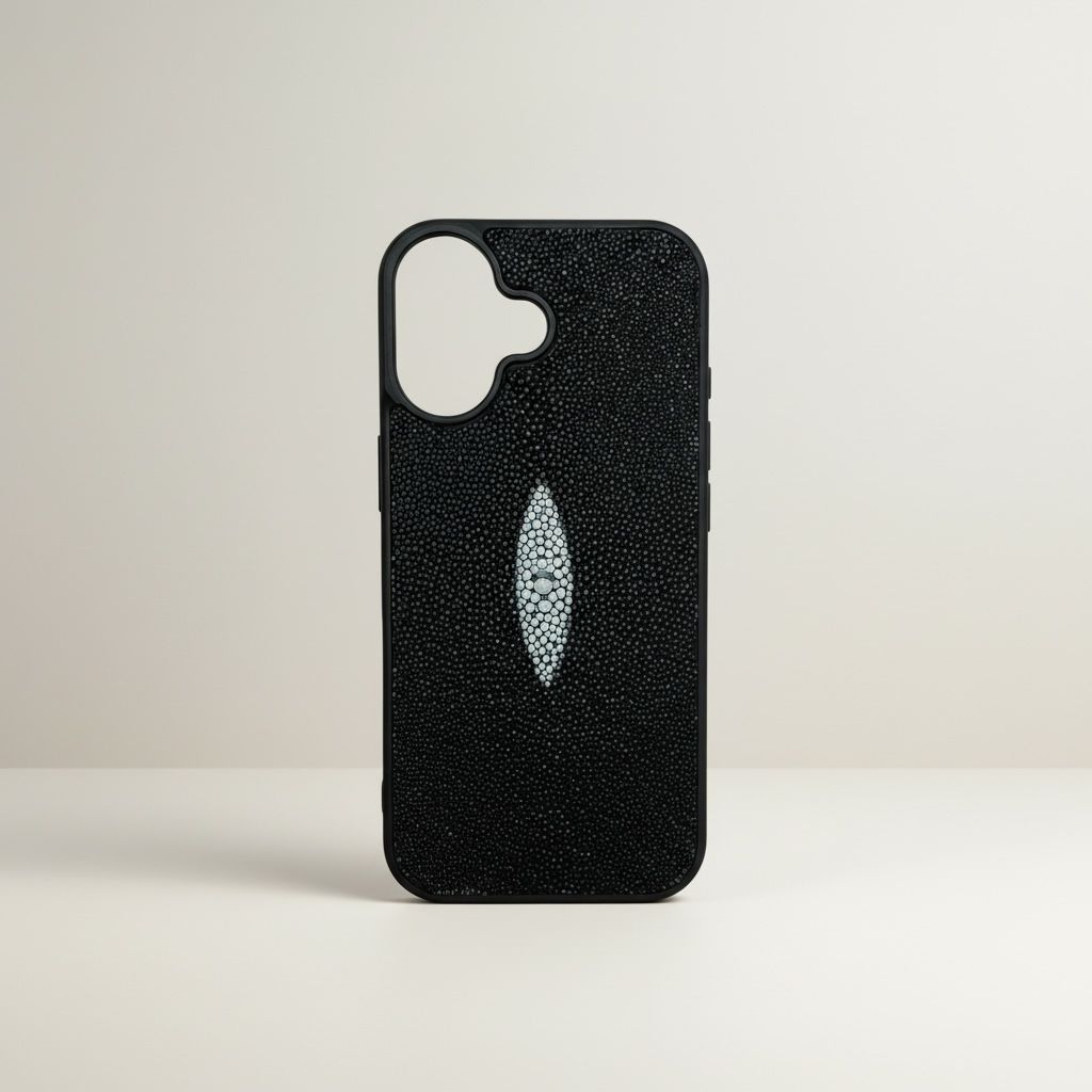 Funda De Piel De Mantarraya Exclusiva Para iPhone 17