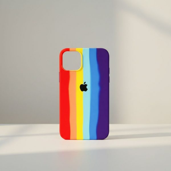 Funda Para IPhone 11 Pro Silicon Arcoíris