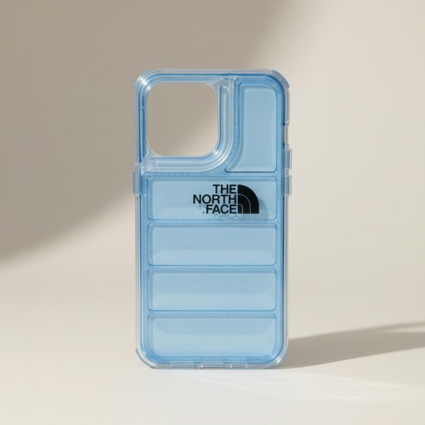 Funda Para iPhone North Face 13 Pro Azul Transparente