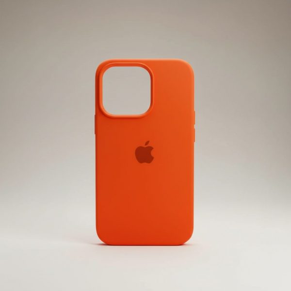 Funda Para IPhone 14 Plus Silicon Naranja Fosforescente