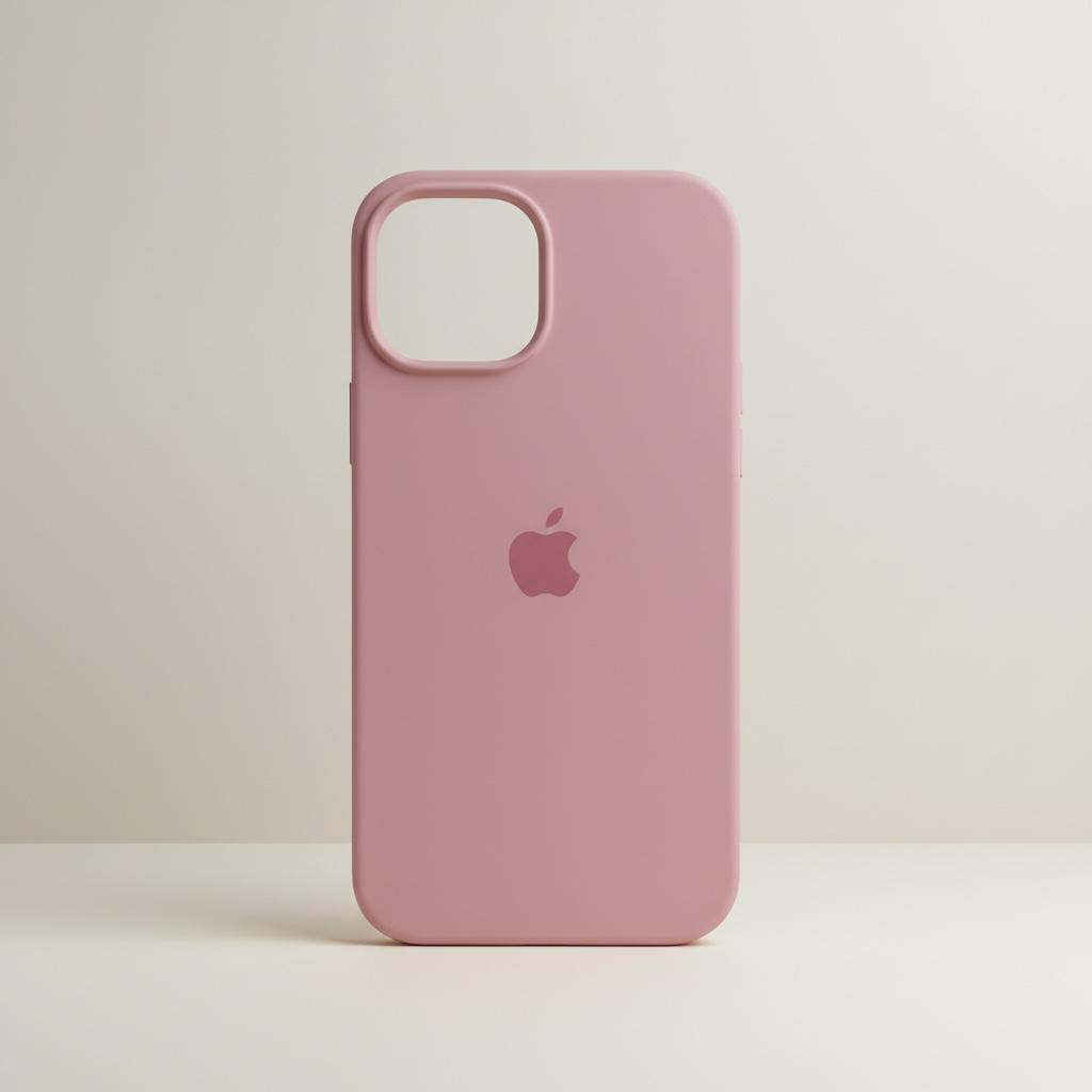 Funda Para IPhone 13 Silicon Rosa Claro