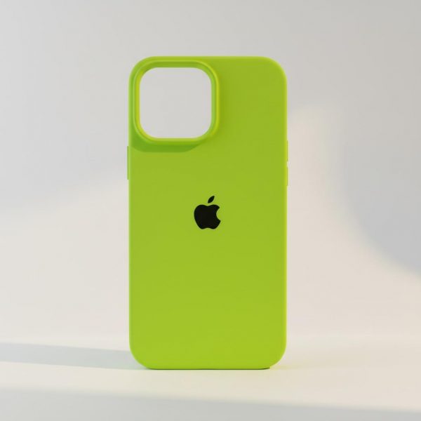 Funda Para IPhone 13 Pro Silicon Verde Limon