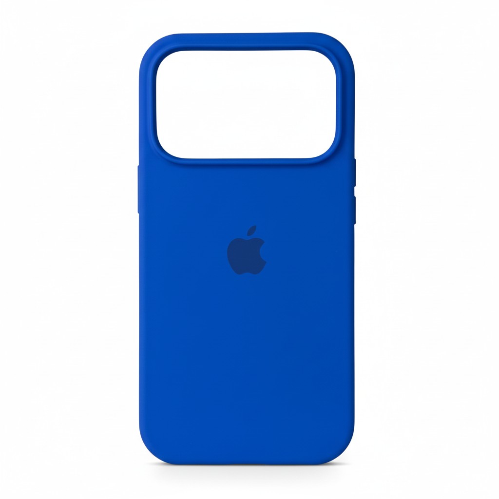 Funda Para IPhone 17 Pro Silicon Azul Rey