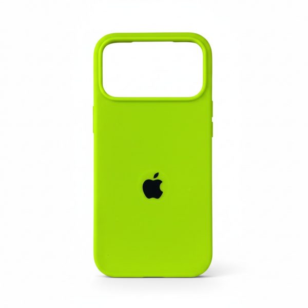 Funda Para IPhone 17 Pro Max Silicon Verde Fosforecente
