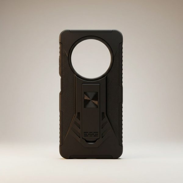 Funda Color Negro Uso Rudo Blindaje Con Clip Para OPPO