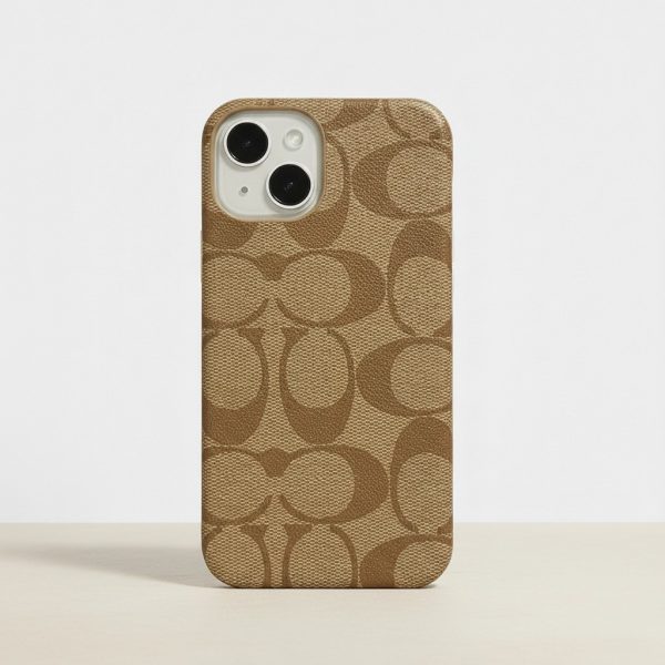 Funda Para iPhone 14 Plus Coach Beige