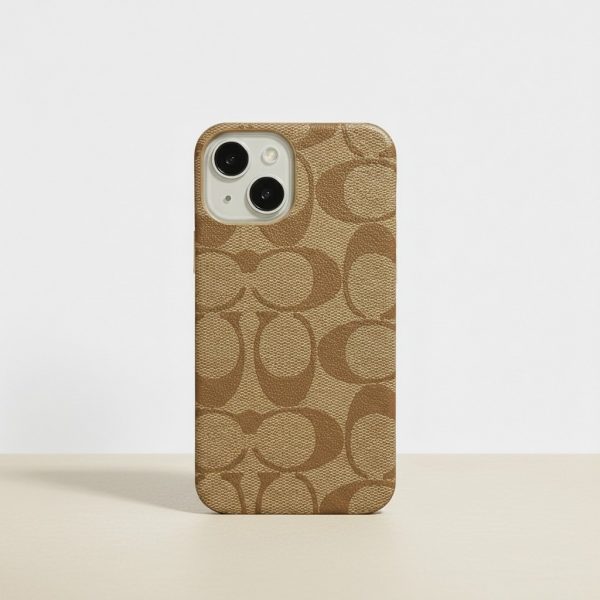 Funda Para iPhone 15 Coach Beige