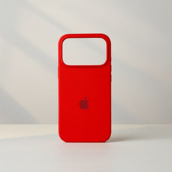 Funda Para IPhone 17 Pro  Silicon Rojo
