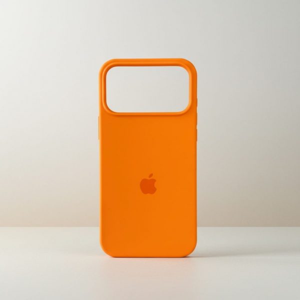 Funda Para IPhone 17 Pro Silicon Naranja