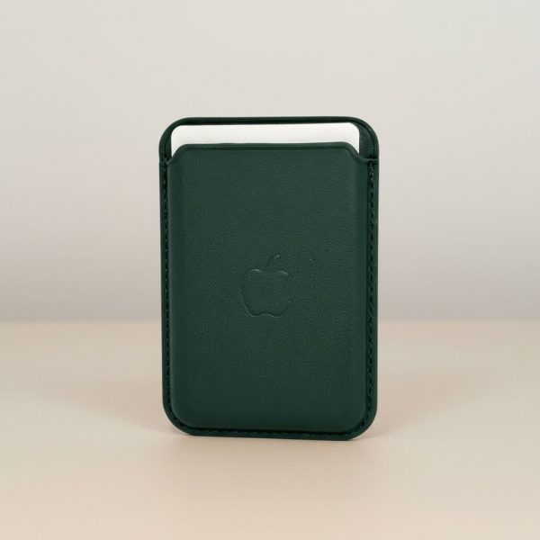 Tarjetero MagSafe Color Verde Para IPhone