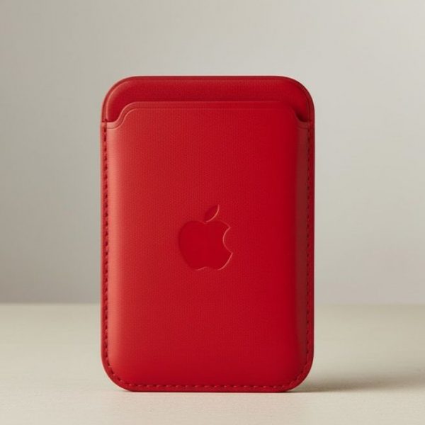 Tarjetero MagSafe Color Rojo Para IPhone