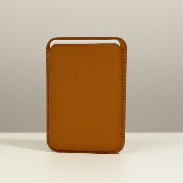 Tarjetero MagSafe Color Marrón Para IPhone