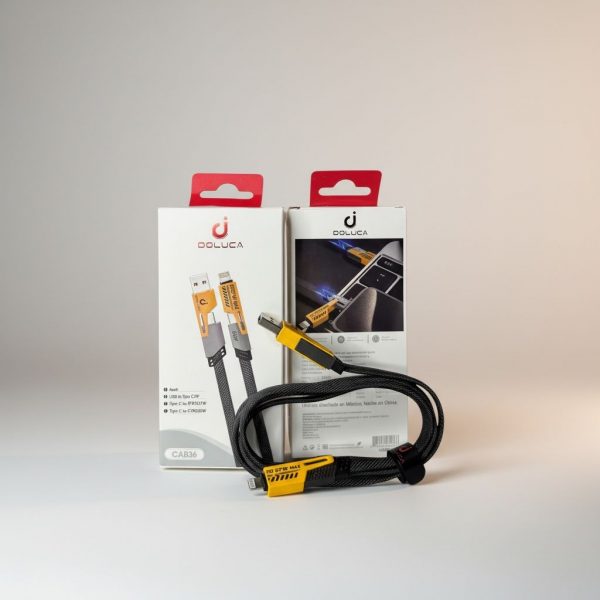 Cable 4 en 1 Tipo C\USB\IP 65w Carga Rápida