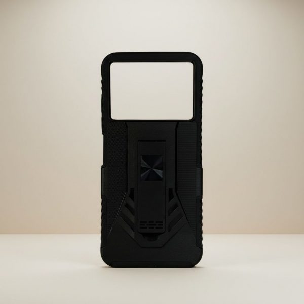 Funda Color Negro Uso Rudo Blindaje Con Clip Para ZTE