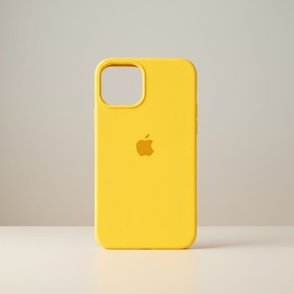 Funda Para IPhone 11 Pro Silicon Amarillo