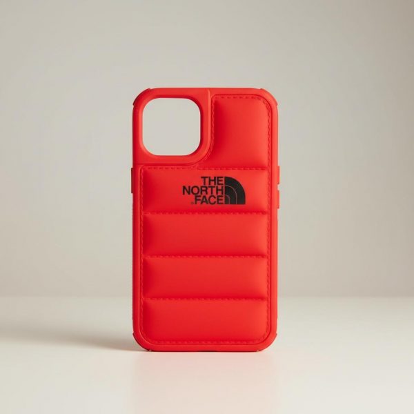 Funda Para iPhone North Face 15 Pro Rojo