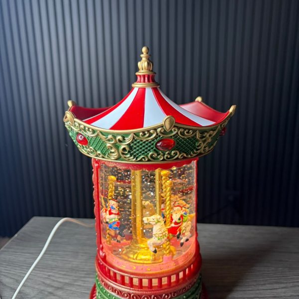 Carrusel Navideño con Luz y Sonido