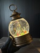Esfera Navideña Casa de Nieve con Luz y Sonido